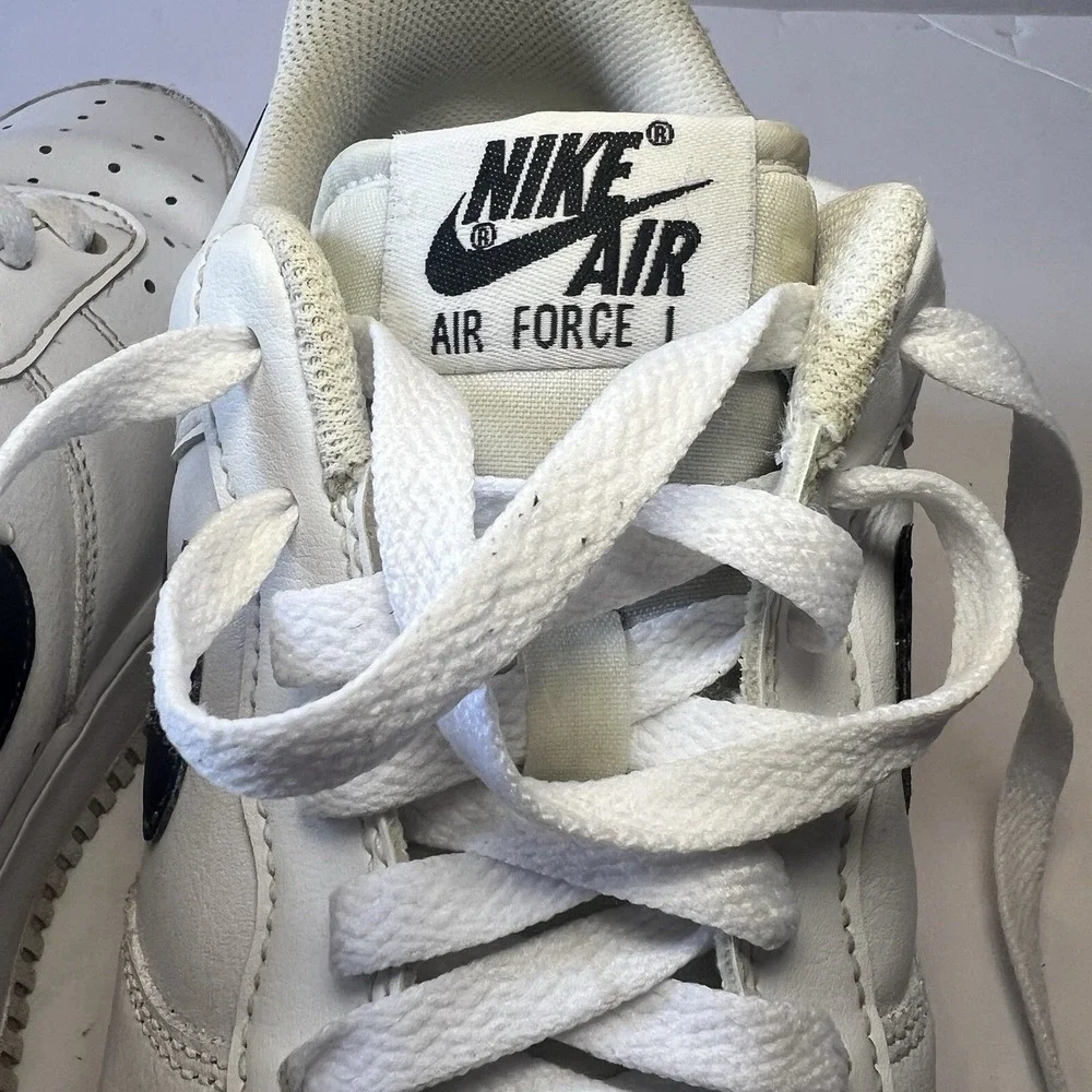 NIKE Men's Air Force 1 '07 Low White Black Size 10.5